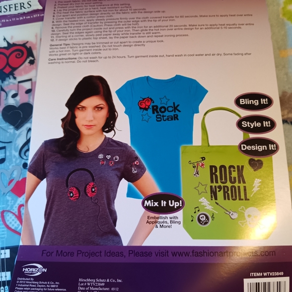 Iron on transfers ( rock star edition) - Picture 2 of 7